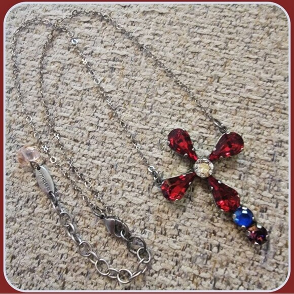 #Sabika Winter '19 #CapsuleCollection #Enjoyable #Heirloom #Cross Necklace #NWOT - Picture 4 of 4